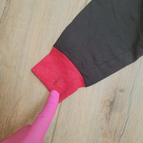 Harley Quinn Womens Small T-Shirt (Junior M Tag) Varsity Raglan Long Sleeve - Picture 3 of 6